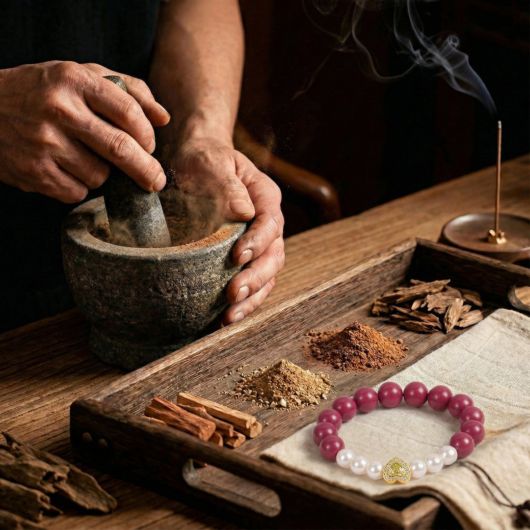 Chinese Herbal Bead Bracelet – Lightweight Wellness Jewelry