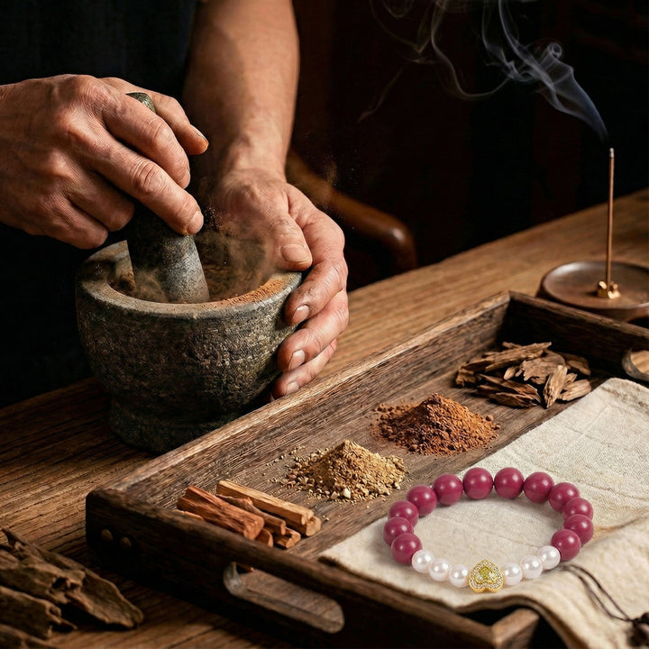 Chinese Herbal Bead Bracelet – Lightweight Wellness Jewelry