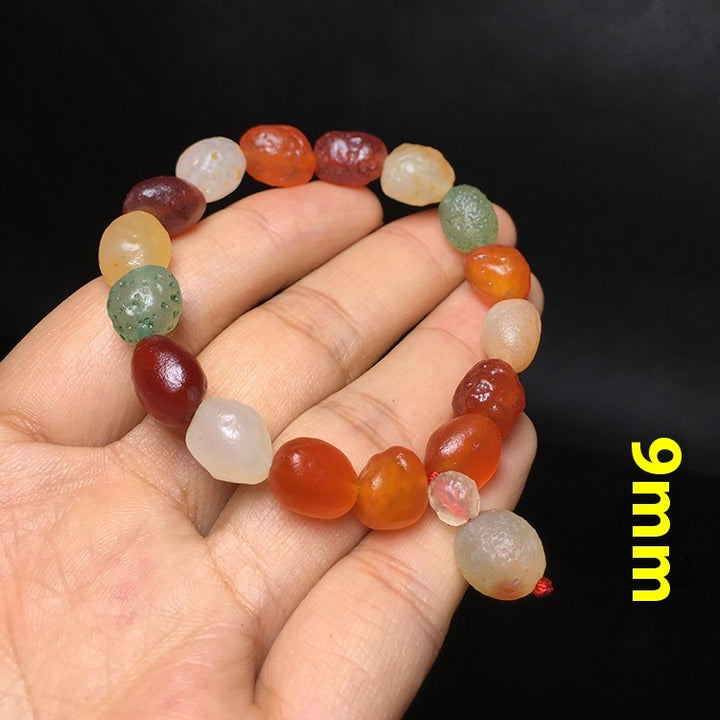 Colorful Agate Rough Stone Bracelet