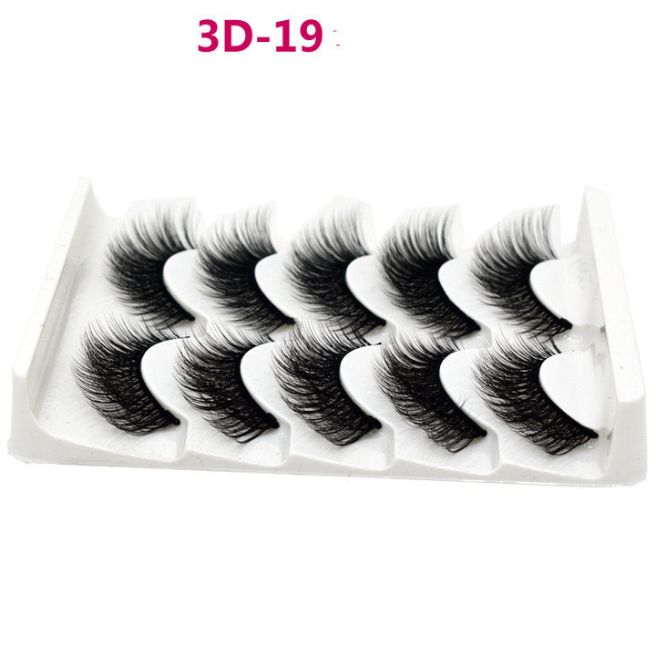 👁️✨ Handmade Chemical Fiber False Eyelashes – Thick 3D Volume Lash Set (Mixed Styles)