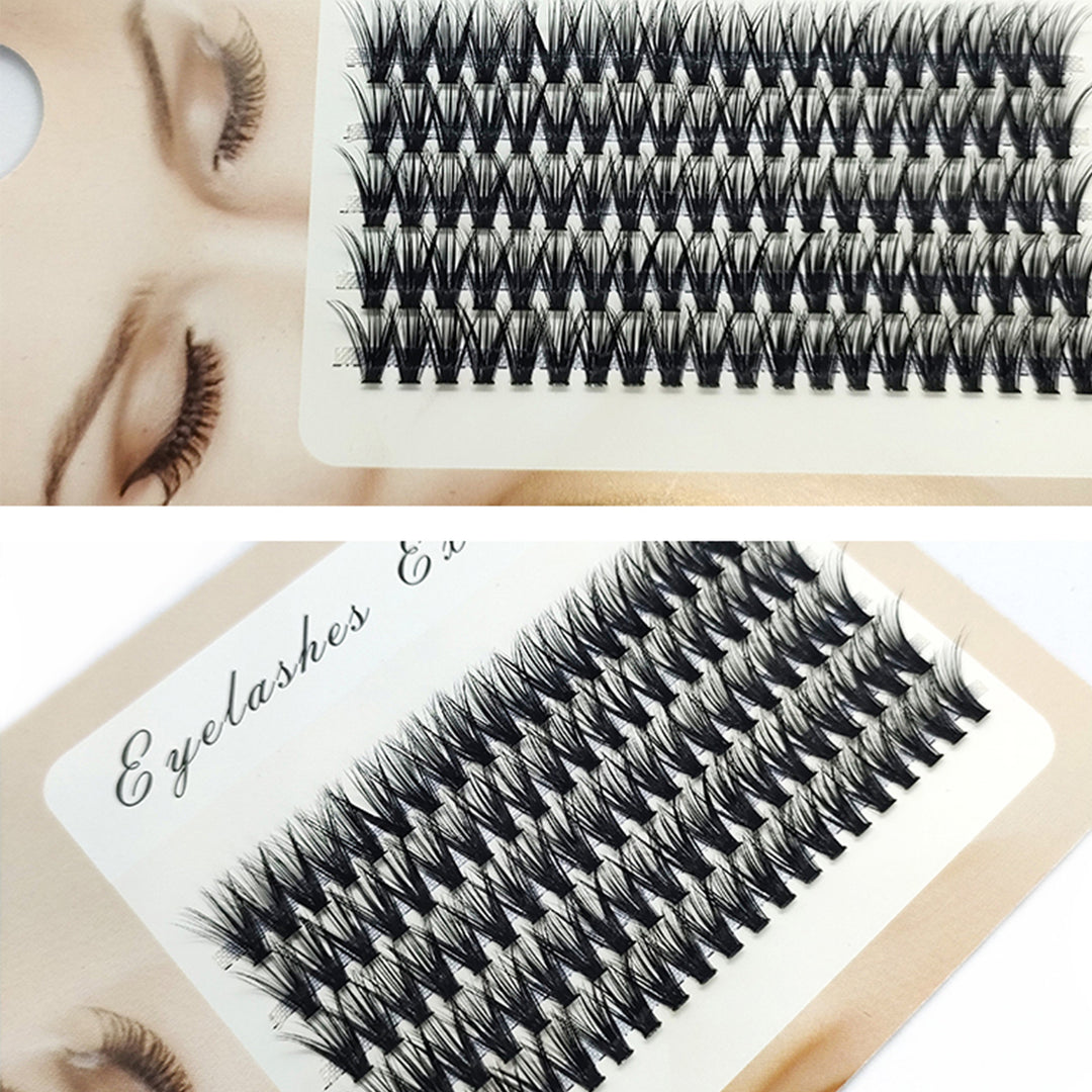 👁️✨ 5 Rows of 40D Cluster Segmented Lashes – DIY Lash Extension Set
