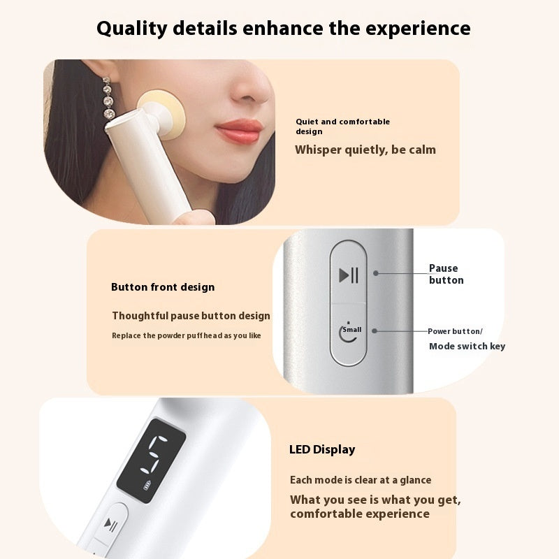 ✨ Smear-Proof Electric Makeup Puff (Wet & Dry Use) 💄⚡