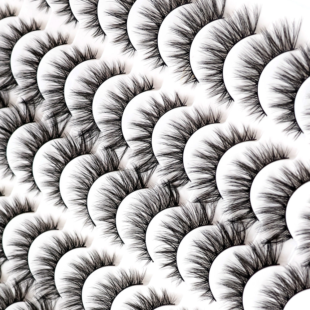 👁️✨ 3D False Eyelashes – Multi-Layered, Realistic, Soft & Comfortable