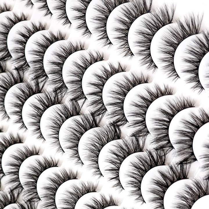 👁️✨ 3D False Eyelashes – Multi-Layered, Realistic, Soft & Comfortable