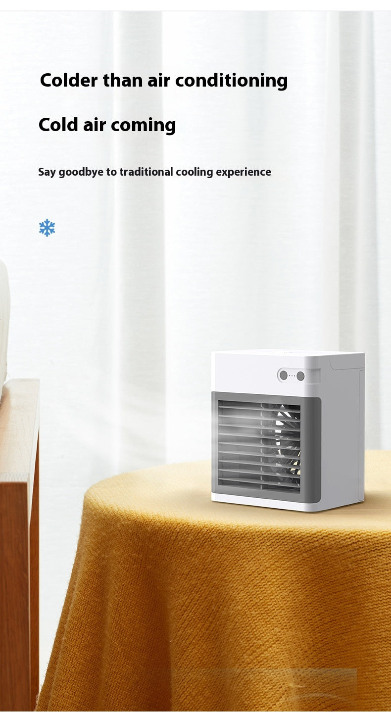 ❄️💧 Desktop Mini Air Cooler Humidifier | USB Water Cooling Fan ✨