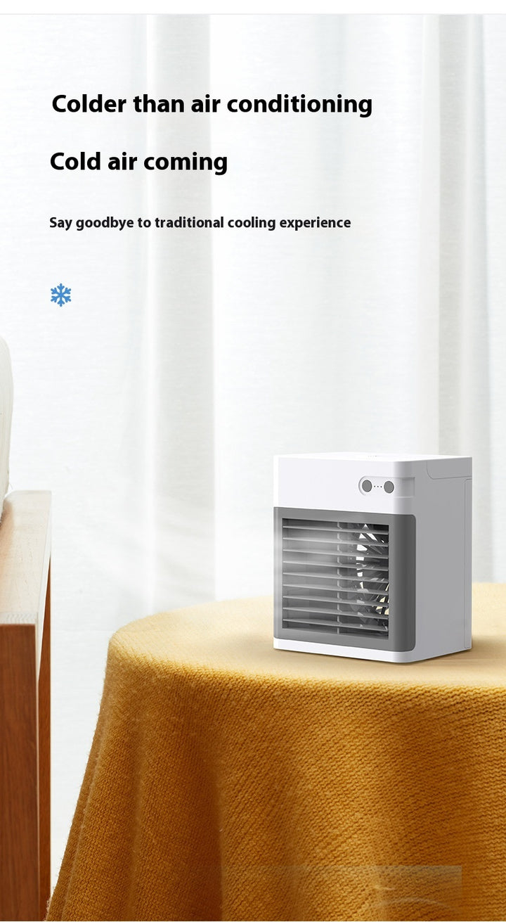 ❄️💧 Desktop Mini Air Cooler Humidifier | USB Water Cooling Fan ✨