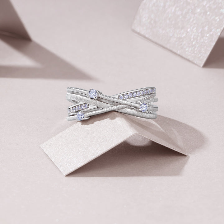 💍 Minimalist Moissanite Ring – Platinum-Plated S925 Silver (4.6g, Sizes 5–9) 💍