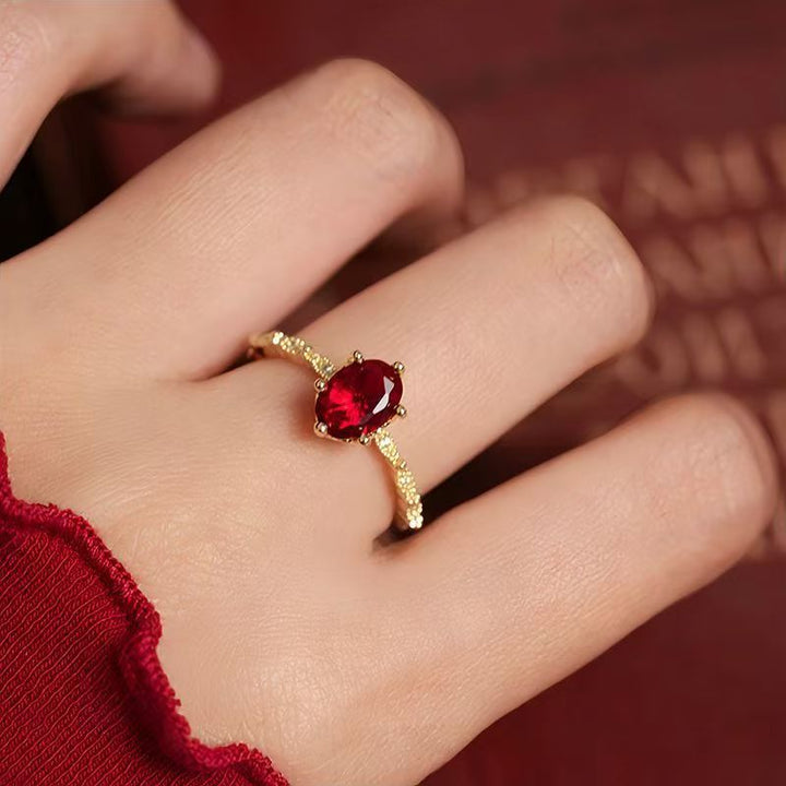 Women’s Adjustable French-Inspired Geometric Ring – Elegant Chanel Style Jewelry