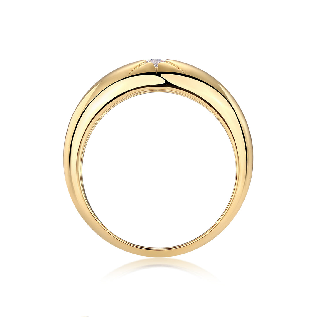 💍 Eight-Finger Radiance Ring – Gold-Plated S925 Silver (3.8g, Sizes 5–9) 💍