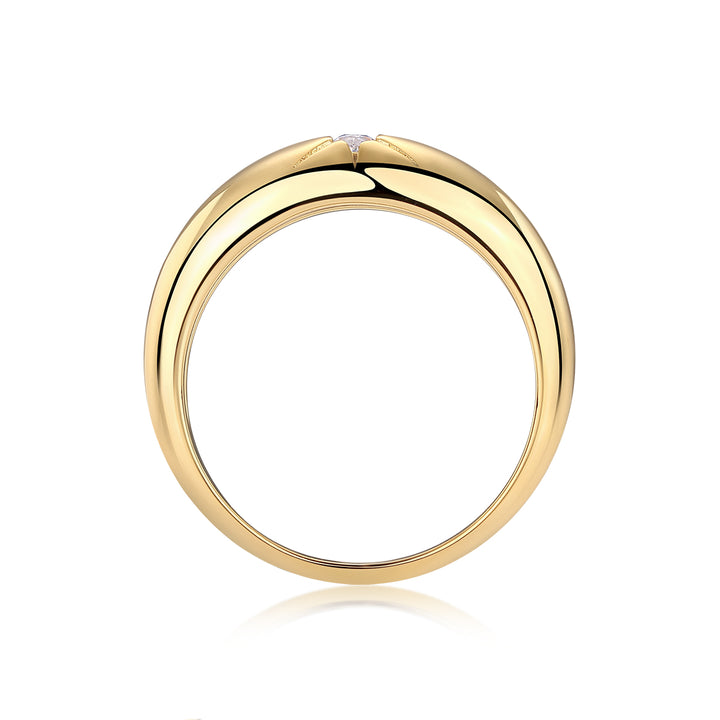 💍 Eight-Finger Radiance Ring – Gold-Plated S925 Silver (3.8g, Sizes 5–9) 💍