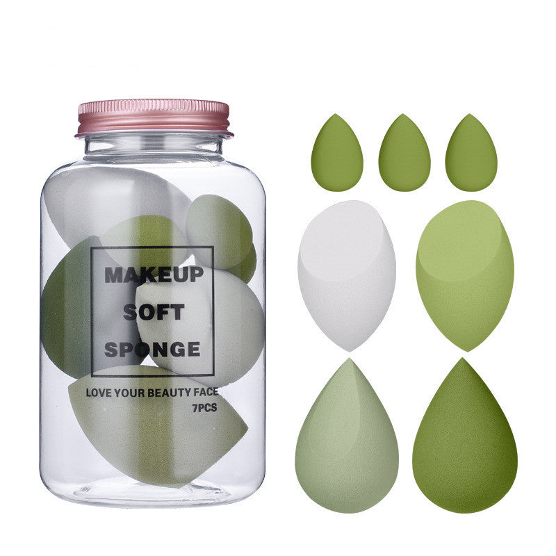 💄✨ Drift Bottle Boxed Beauty Egg | 7-Piece Soft Makeup Sponge Set