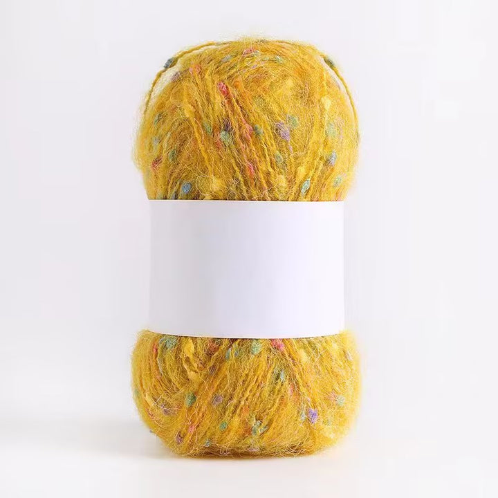 Colored Mohair Knitting Yarn – Soft Hand Woven Mohair Thread for Sweaters, Scarves & DIY Crafts