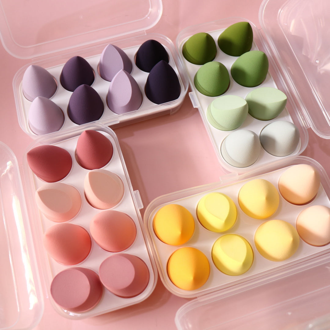 💄✨ Wet & Dry Face Wash Makeup Powder Puff | Super Soft Beauty Egg Set