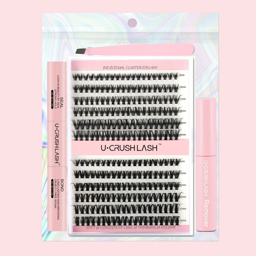 👁️✨ Set of Thick Curly False Eyelashes – Complete Lash Makeup Kit