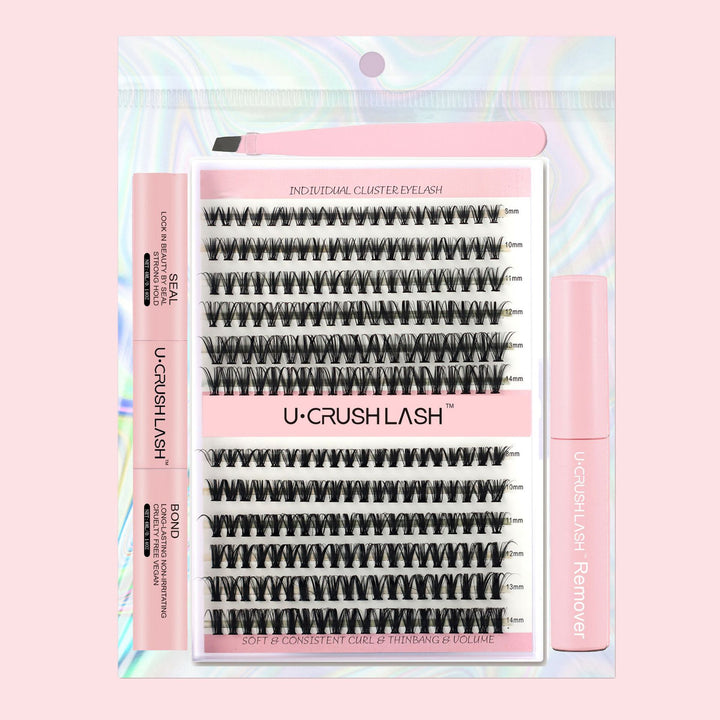 👁️✨ Set of Thick Curly False Eyelashes – Complete Lash Makeup Kit