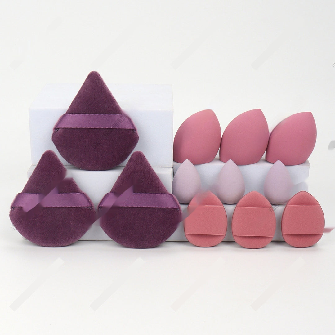 🥚💄 12-Piece Makeup Sponge Puff Set – Soft Beauty Blender Kit (Wet & Dry Use)