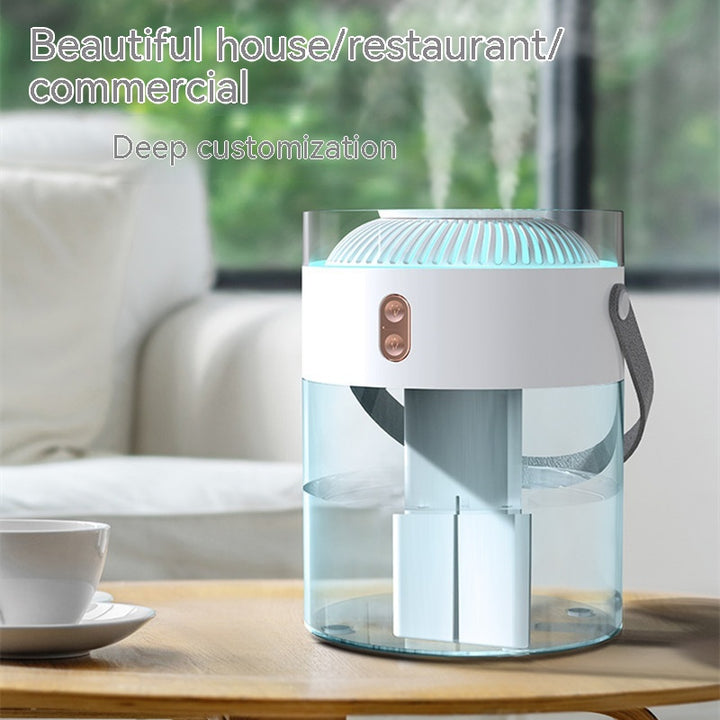 💧🏠 Large-Capacity Double Spray Humidifier | Dual Nozzle Ambient Light Atomizer