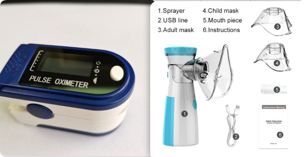 💨👶 Portable Handheld Atomizer | USB Medical-Grade Nebulizer for Children & Adults