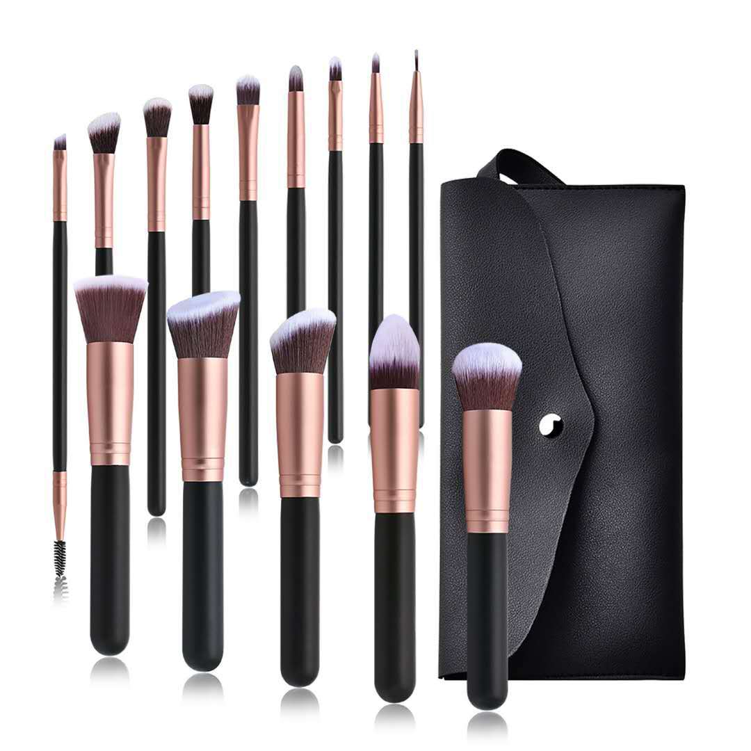 ✨ 14-Piece Makeup Brush Set — Foundation, Powder & Eye Shadow Brushes 💄