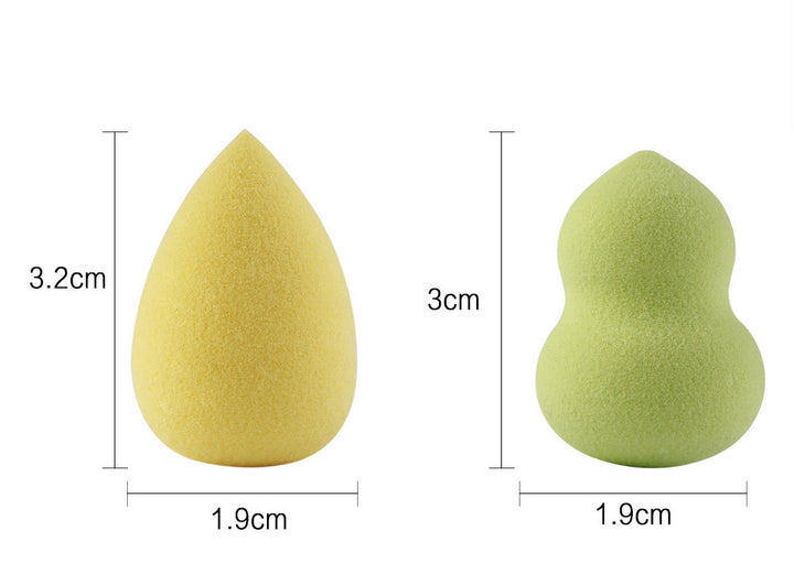 💄✨ Mini Soaking Big Puff | Non-Latex Wet & Dry Makeup Sponge Set (10PCS)