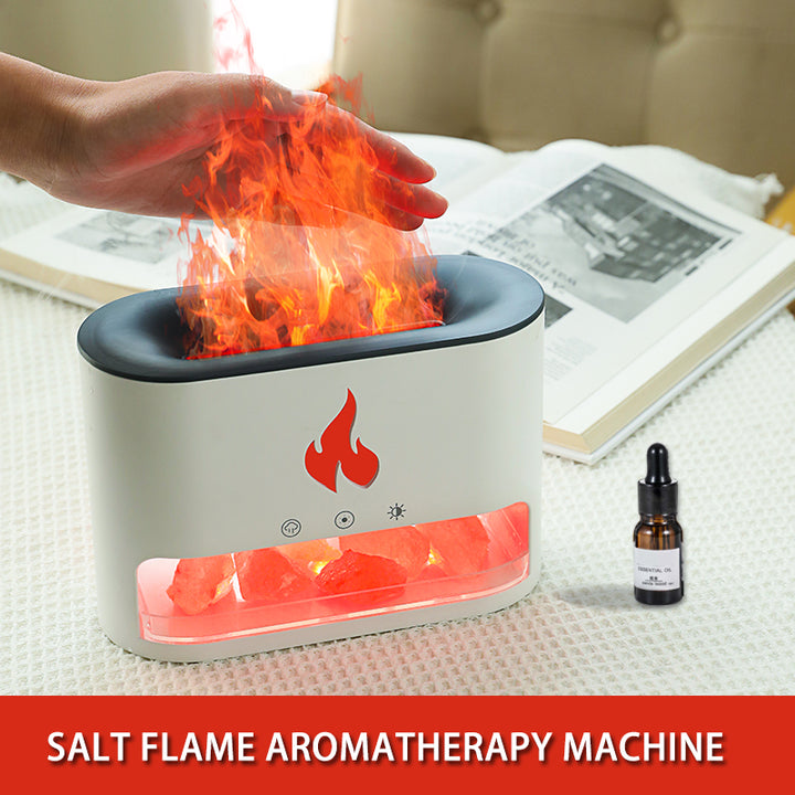 🧂💡 Crystal 2-in-1 Himalayan Salt Lamp & Ultrasonic Diffuser | Aromatherapy Humidifier ✨