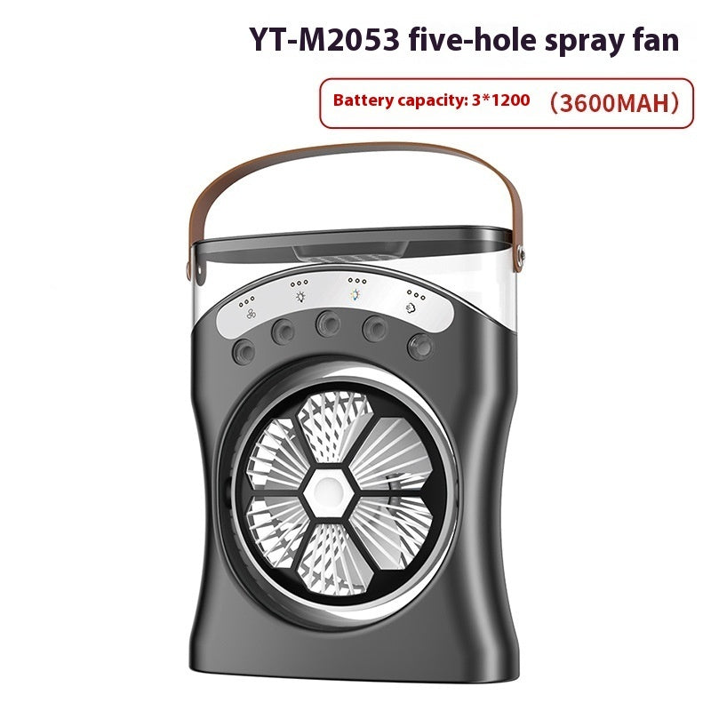 🌬️💧 Portable Misting Fan | Rechargeable Mini Air Cooler with Humidifier ❄️✨