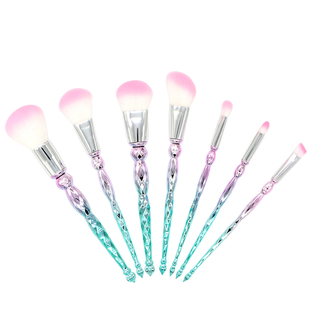 ✨ 7-Piece Diamond Tower Makeup Brush Set — Beauty Tools Kit 💄💎