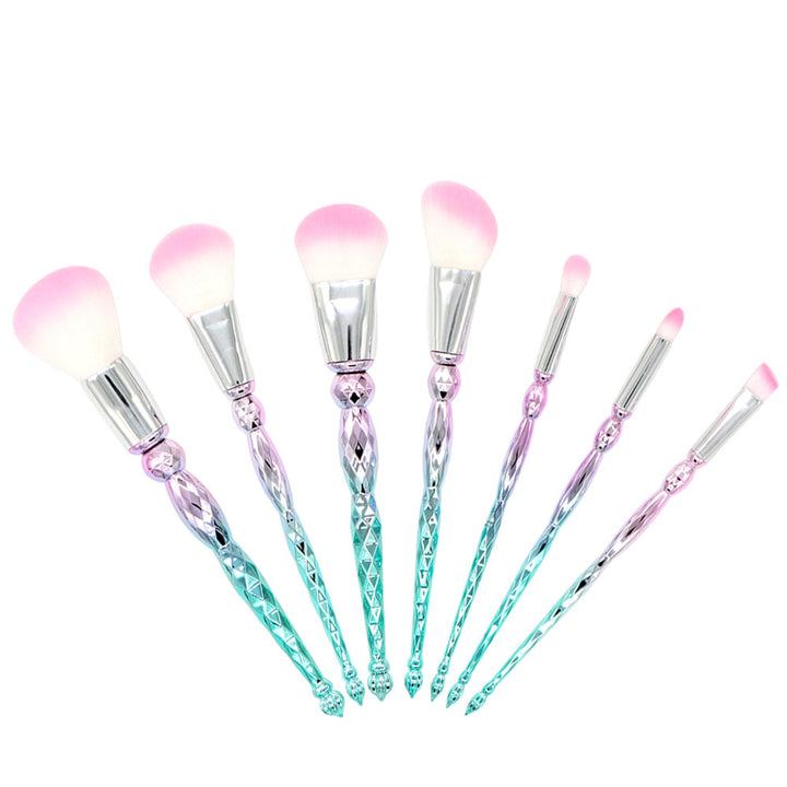 ✨ 7-Piece Diamond Tower Makeup Brush Set — Beauty Tools Kit 💄💎