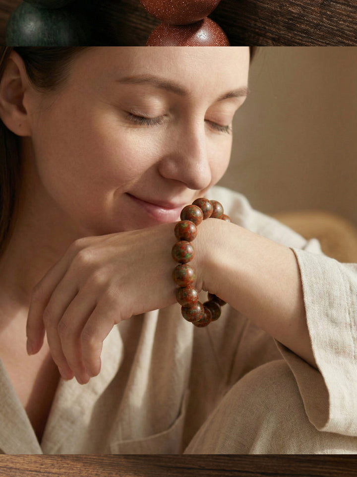 Traditional Chinese Medicine Bead Bracelet – Lightweight Cultural Wellness Jewelry