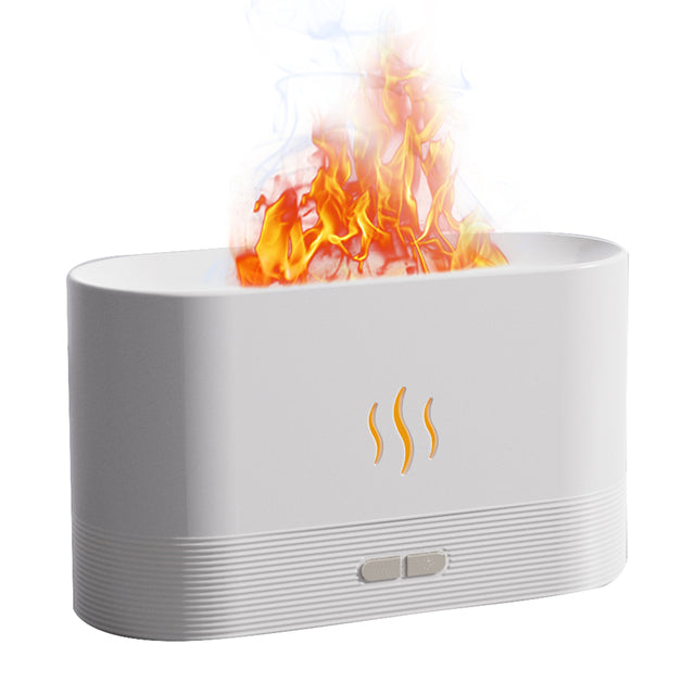 🔥💧 180ML Flame Aroma Diffuser | USB Ultrasonic Essential Oil Humidifier 🌿✨