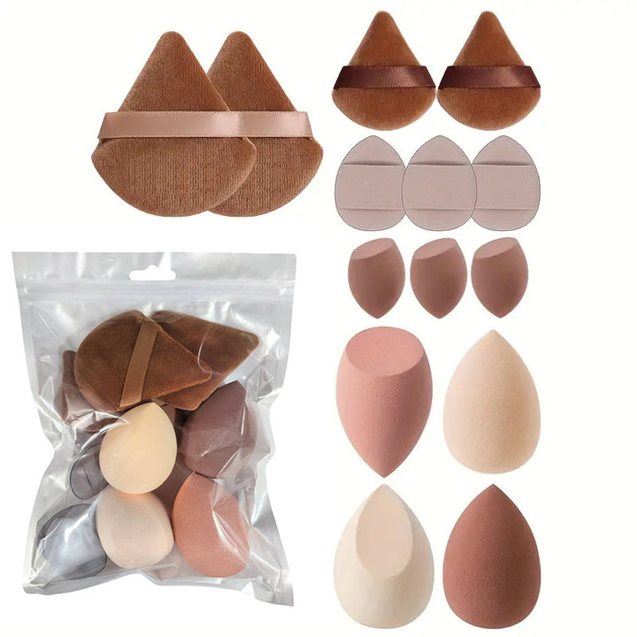 💄✨ 14-Piece Ultra-Soft Makeup Sponge Set