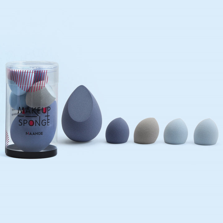 🥚💄 5 Pack Mini Beauty Eggs – Soft Makeup Sponge Set (Wet & Dry Use)