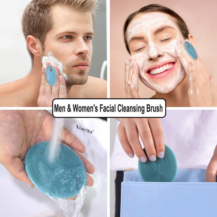 🧼🛁 Silicone Shampoo & Cleansing Brush | Soft Exfoliating Face & Body Care Tool