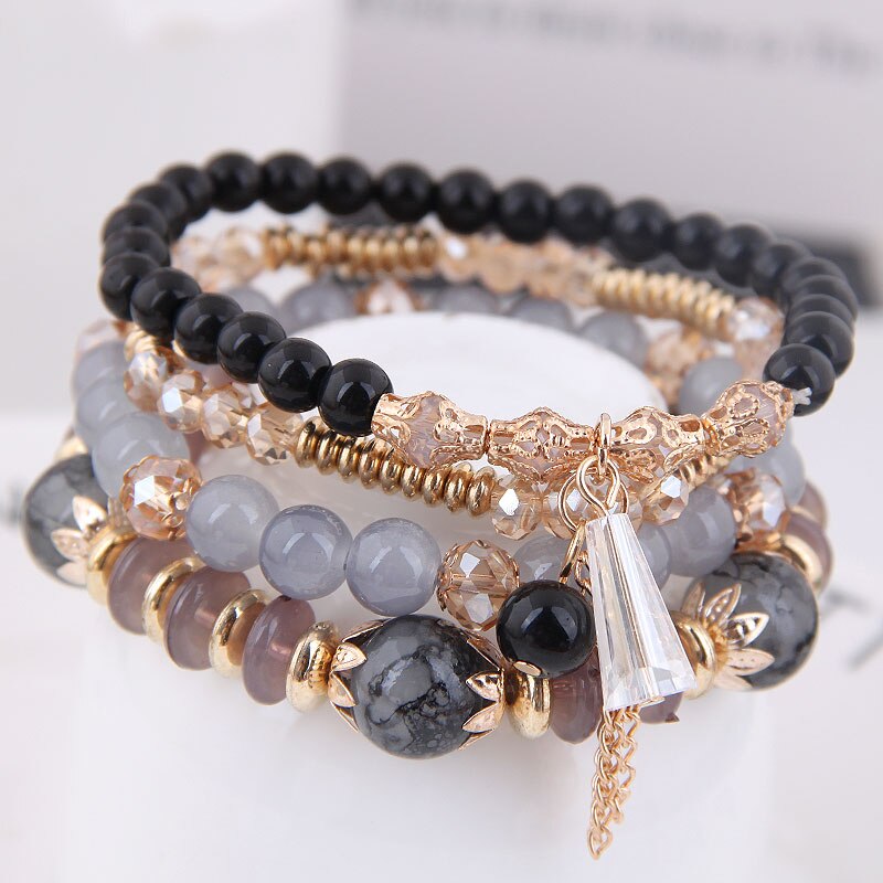 Bohemian Multilayer Multicolor Beaded Bracelet