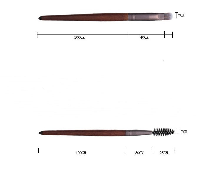 ✨ Color Fiber Hair Makeup Brush — Wooden Handle Beauty Tool 💄