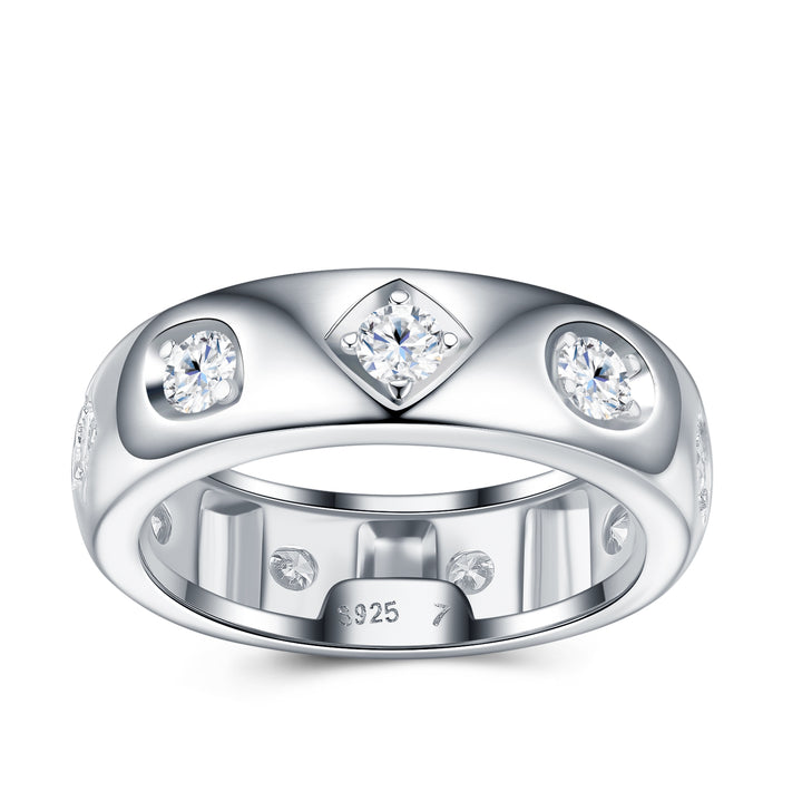 💍 0.1-Carat Morganite Minimalist Ring for Women – Platinum-Plated S925 Silver (5.6g, Sizes 5–9) 💍