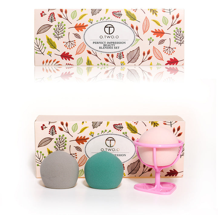 💄✨ 3-Piece Beauty Sponge Set With Stand