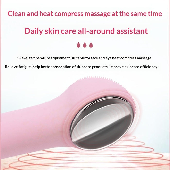 💖✨ Silicone Facial Cleansing Device | Ultrasonic Deep Pore Electric Face Brush