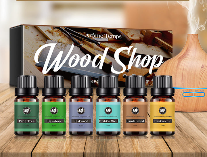 ✨ 16 Theme Atmosphere Flameless Essential Oil Set — 6 × 60ml 🌿💧