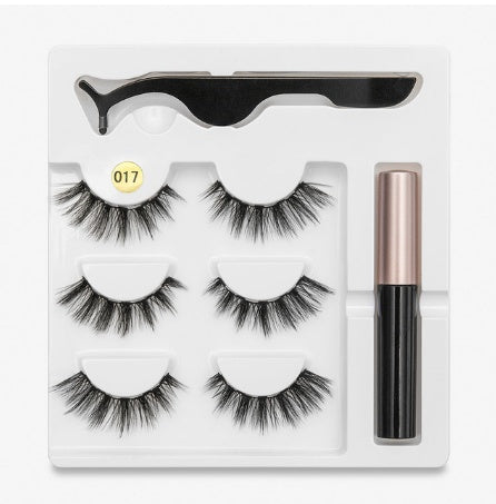 🧲👁️ Magnetic False Eyelashes – Fashion Cotton Stem 1 Pair Set