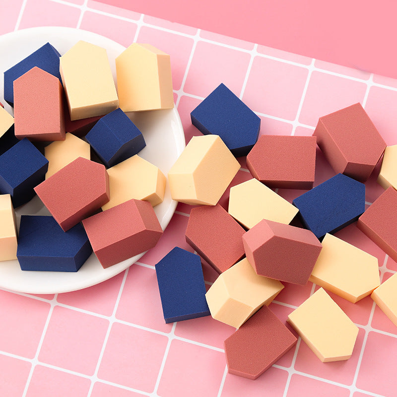 💄✨ Pentagonal Powder Puff Set | Wet & Dry Makeup Sponge (15PCS Boxed)