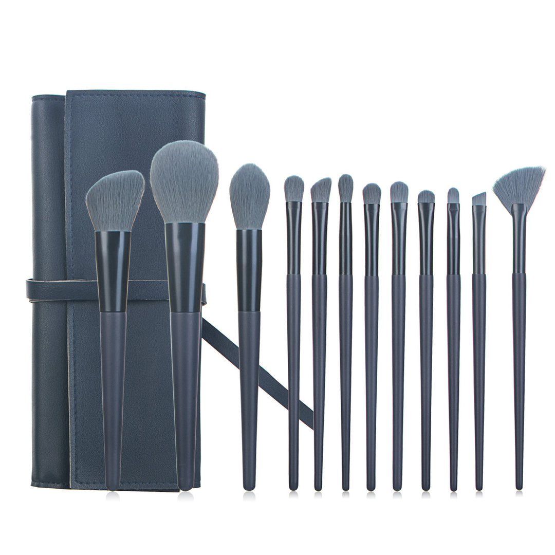 🖌️ 12-Piece Makeup Brush Set with Makeup Bag – Professional Face & Eye Brush Kit (4 Colors) 💄✨