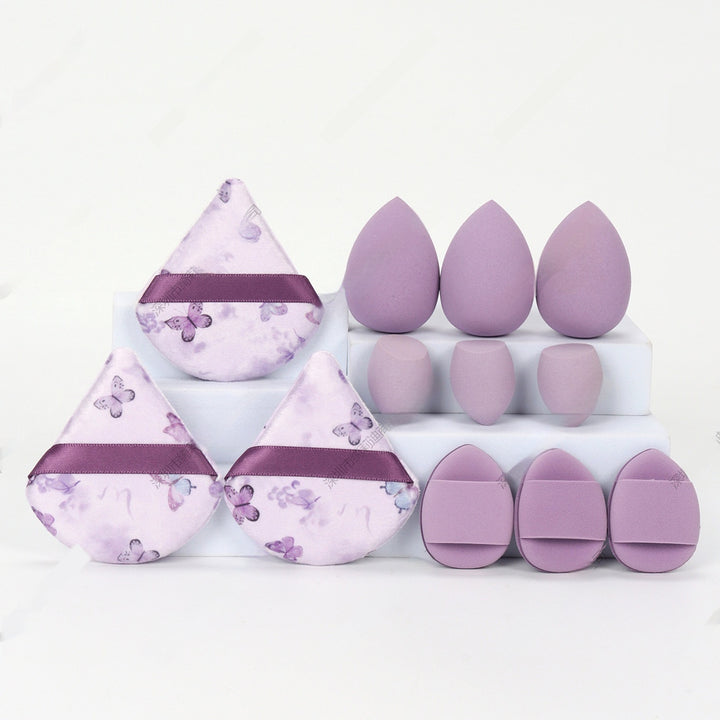 🥚💄 12-Piece Makeup Sponge Puff Set – Soft Beauty Blender Kit (Wet & Dry Use)