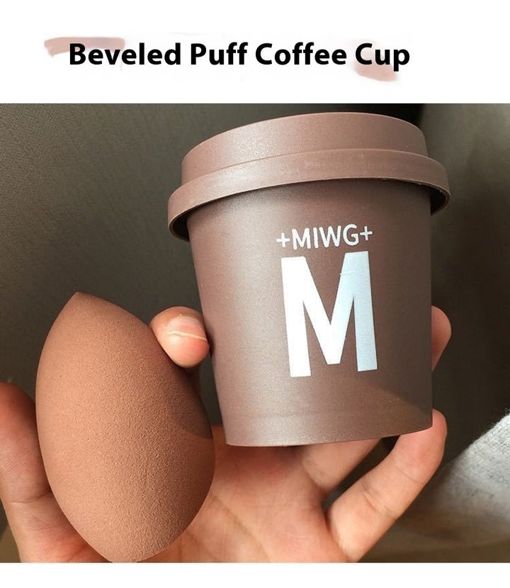 ☕💄 Coffee Canister Beauty Egg | Super Soft Wet & Dry Makeup Puff