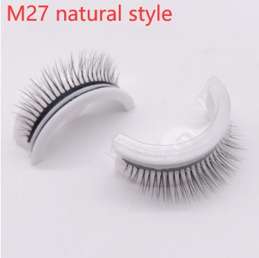 👁️✨ Reusable 3D Mink Lashes – Self-Adhesive Natural False Eyelashes (Glue-Free Silk Style)