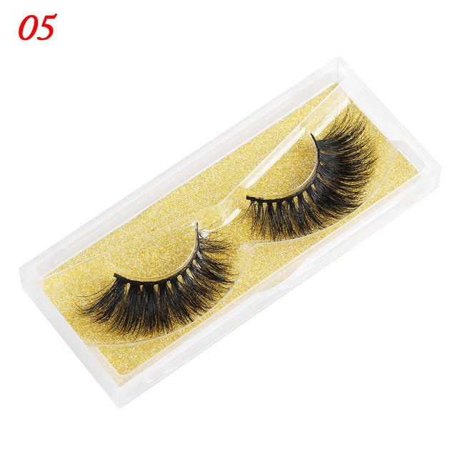 👁️✨ 25MM Mink Eyelashes – Wispy Fluffy Dramatic Fake Lashes