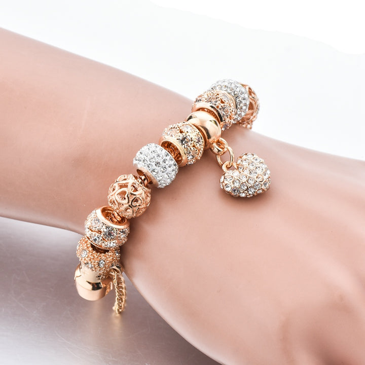 Golden Full Diamond Love Bracelet