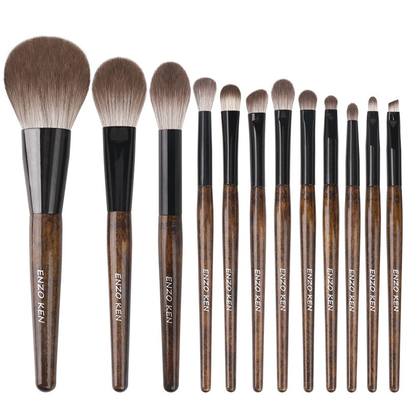 ✨ 12-Piece Portable Super Soft Makeup Brush Set — Full Beauty Kit 💄