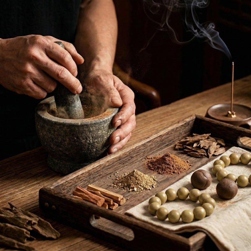 Chinese Herbal Bead Bracelet – Lightweight Wellness Jewelry
