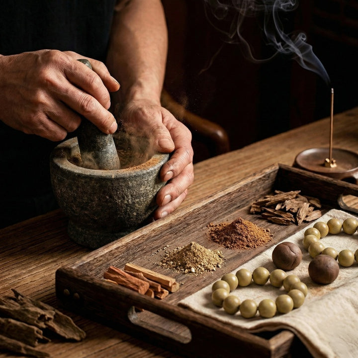 Chinese Herbal Bead Bracelet – Lightweight Wellness Jewelry